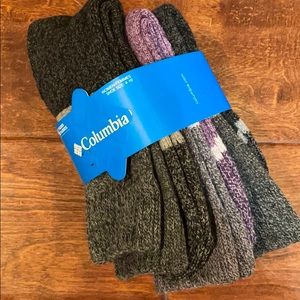 BNWT Columbia Crew Socks